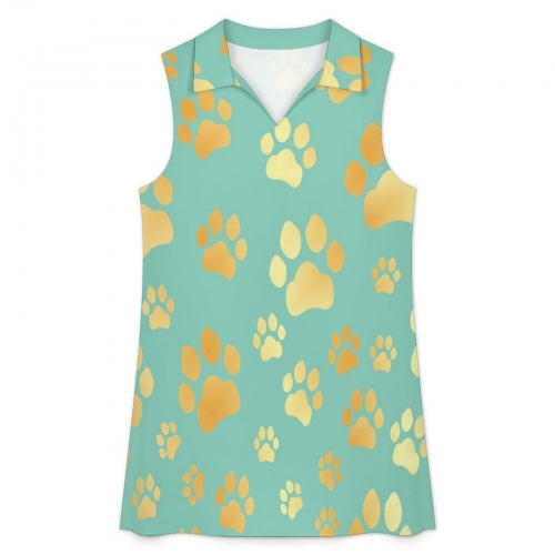 Women's V-neck Sleeveless Dress
