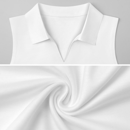 Women's V-neck Sleeveless Dress