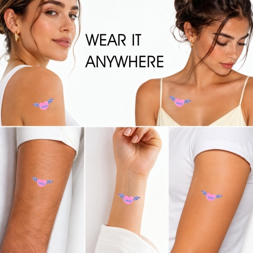 Personalized Temporary Tattoo (30 Pieces, Customizable Separately) | Ships from USA