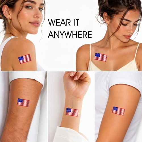 Personalized Temporary Tattoo (60 Pieces, Customizable Separately) | Ships from USA