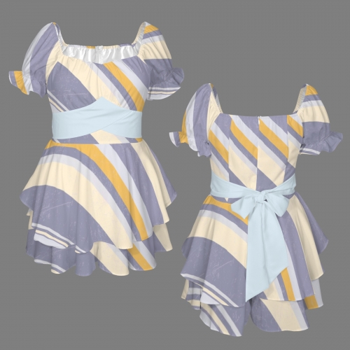 Women's Off Shoulder Ruffle Hem Dress