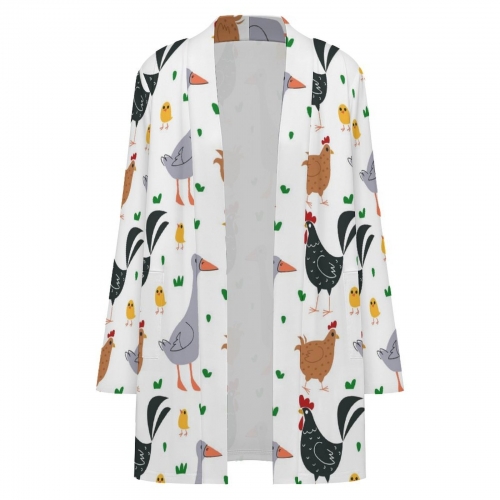 Women's Long Sleeve Cardigan With Pockets