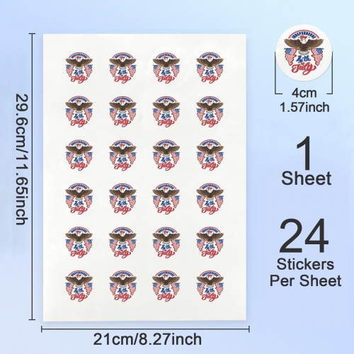 Round Stickers (24 Pieces) | Ships from USA