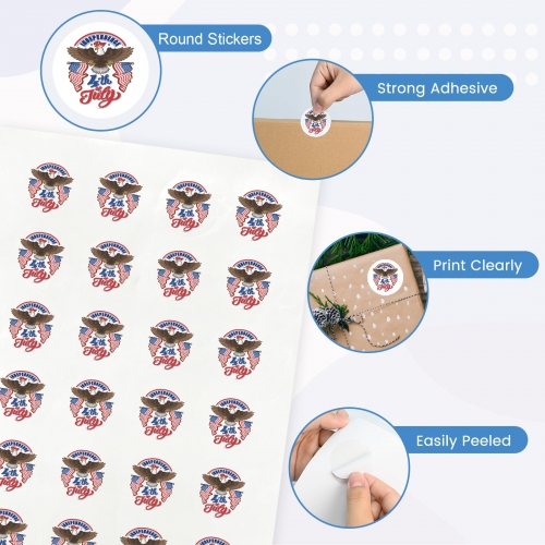 Round Stickers (24 Pieces) | Ships from USA