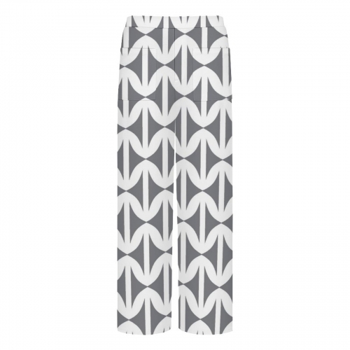 Women's Straight Wide-Leg Pants with Pockets