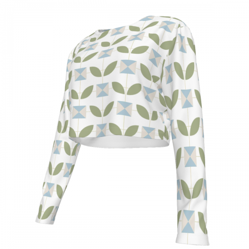 Women's Cropped Crew Neck Sun Protection Shirt