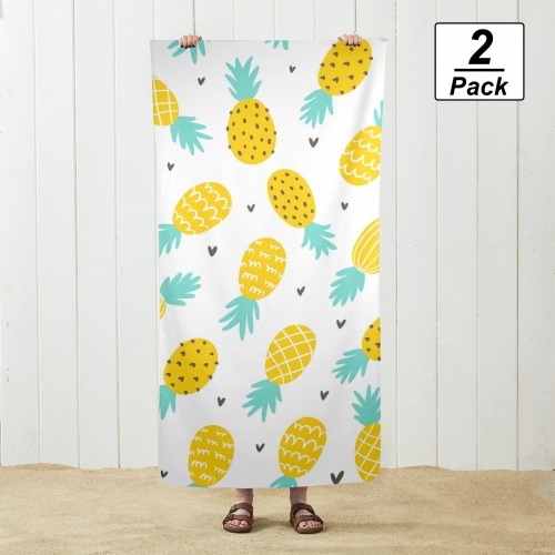 Beach Towel 29" x 58" (2-Pack) | Ships from USA