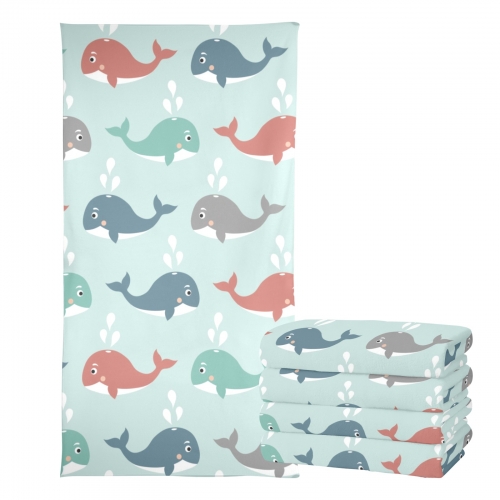 Beach Towel 29" x 58" (4-Pack) | Ships from USA