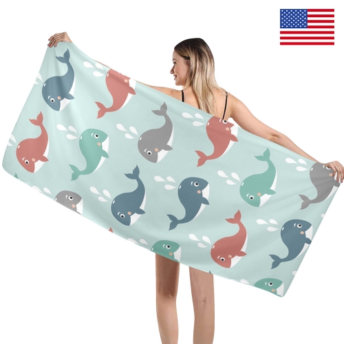 Beach Towel 29" x 58" (4-Pack) | Ships from USA