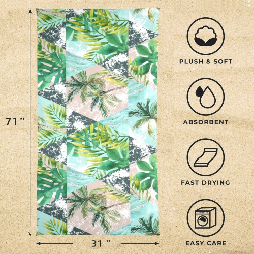 Beach Towel 31" x 71" (2-Pack) | Ships from USA