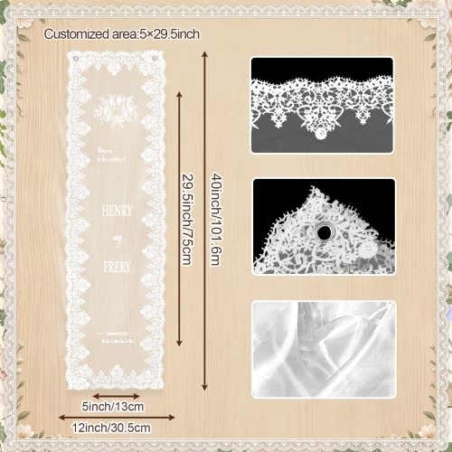 Lace Hanging Tapestry 12" x 40"