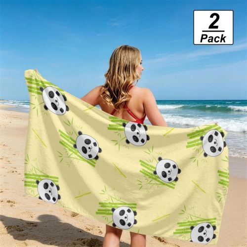 Beach Towel 29" x 58" (2-Pack, Customized Separately) | Ships from USA
