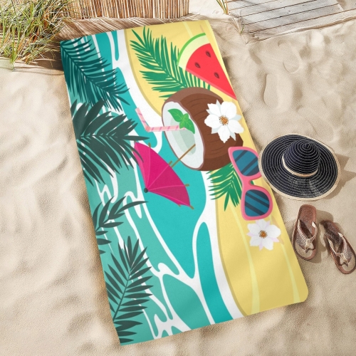 Beach Towel 31" x 71" (2-Pack, Customized Separately) | Ships from USA