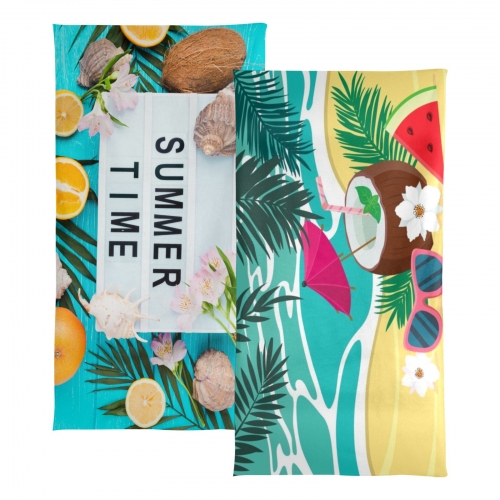 Beach Towel 31" x 71" (2-Pack, Customized Separately) | Ships from USA