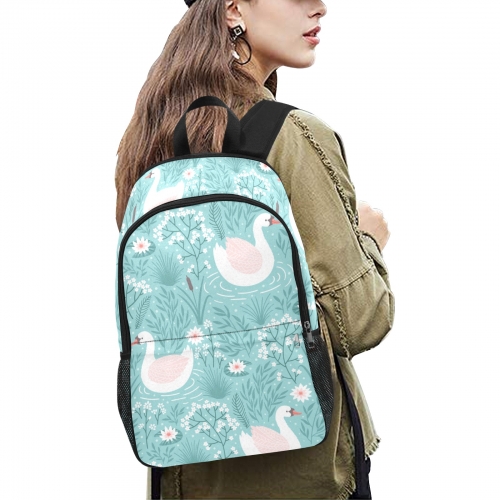 Casual Adult Backpack with Side Mesh Pockets  (Model 1659)