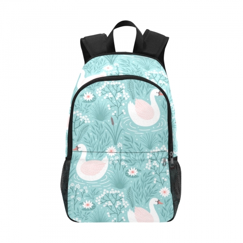 Casual Adult Backpack with Side Mesh Pockets  (Model 1659)