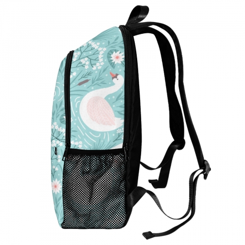 Casual Adult Backpack with Side Mesh Pockets  (Model 1659)
