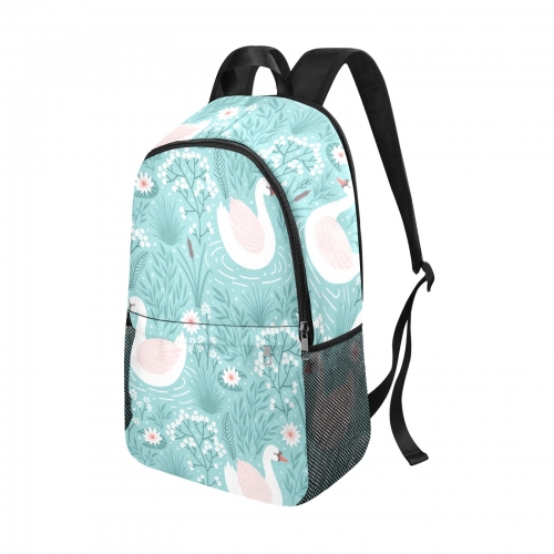 Casual Adult Backpack with Side Mesh Pockets  (Model 1659)
