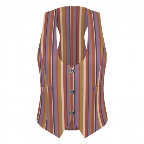 Women's Sleeveless Suit Vest with Buttons