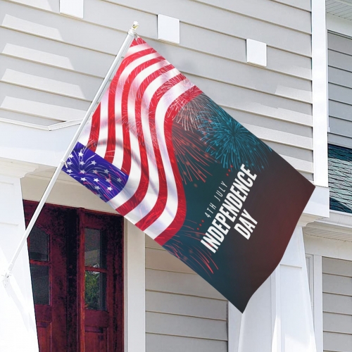 Peach Skin House Flag 24" x 36" (One Side) | Ships from USA