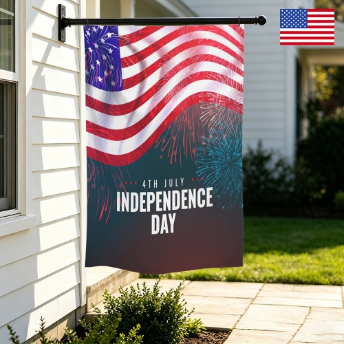 Peach Skin House Flag 24" x 36" (One Side) | Ships from USA