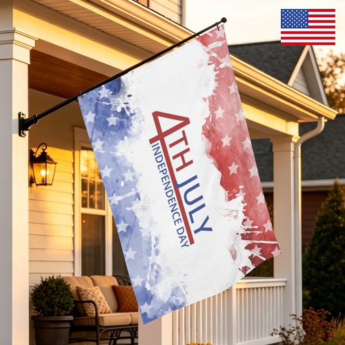 Peach Skin House Flag 28" x 40" (One Side) | Ships from USA