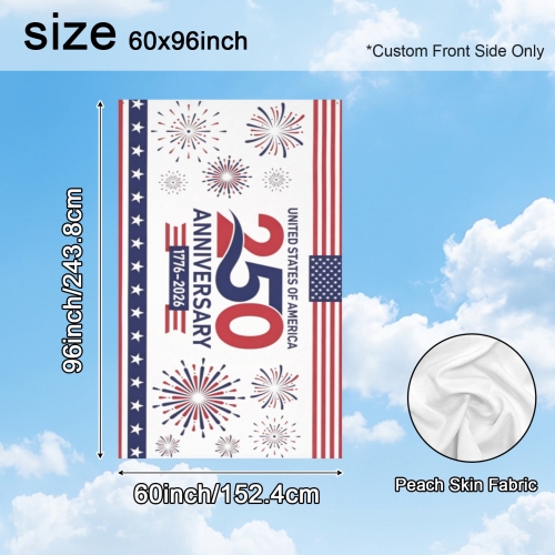 Peach Skin House Flag 60" x 96" (One Side) | Ships from USA