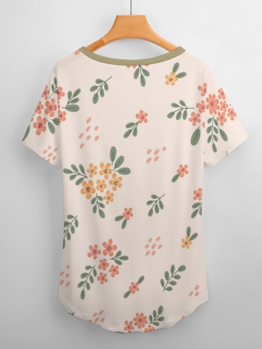 All Over Print V-Neck Women's T-Shirt | Ships from USA