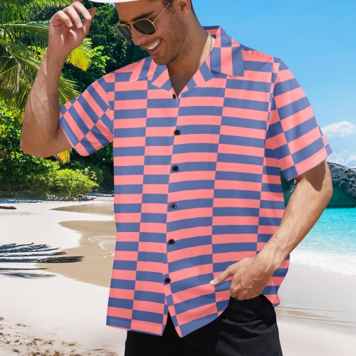 Men's Hawaiian Short Sleeve Shirt (Model T58-2) | Ships from USA