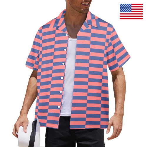 Men's Hawaiian Short Sleeve Shirt (Model T58-2) | Ships from USA