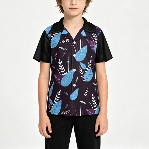 Kid's Short Sleeve Shirt with Buttons