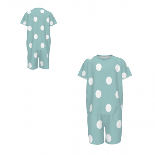 Men's Short Sleeve Crew Neck Pajama Set