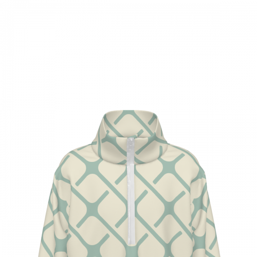 Children’s Stand Collar Long-Sleeve Half-Zip Sweatshirt