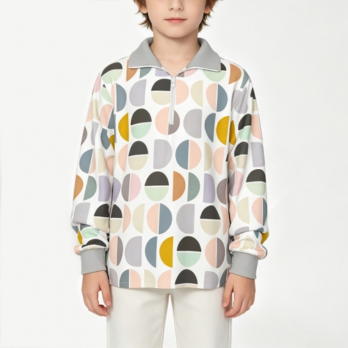 Children’s Half-Zip Sweatshirt with Pockets