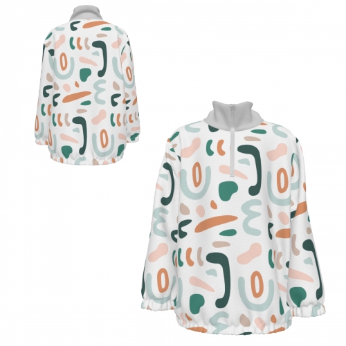 Children’s Long-Sleeve Half-Zip Double-Pocket Sweatshirt