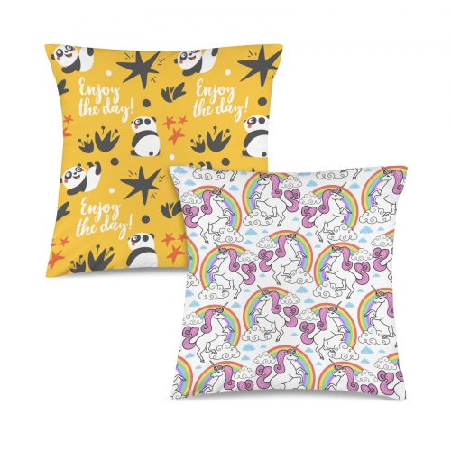 Custom Pillow Cases 18" x 18" (2-Pack, Customized Separately) | Ships from USA
