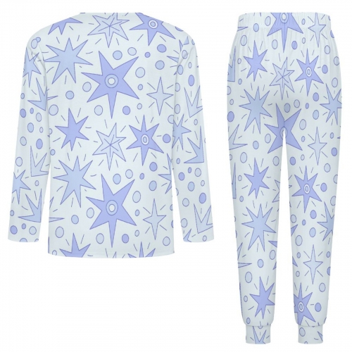 Men's Long Sleeve Henley Collar Pajama Set