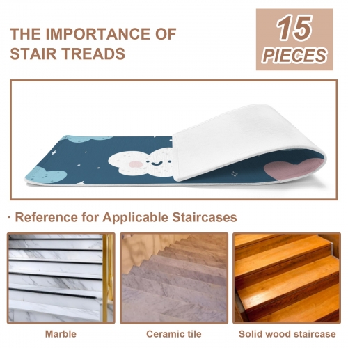 Stair Treads Mats ( 15 Pieces ) | Ships from USA