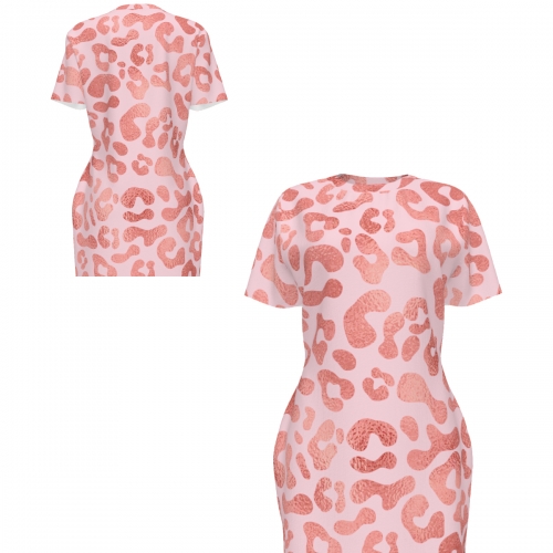 Women's Crew Neck Bodycon Dress
