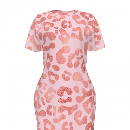 Women's Crew Neck Bodycon Dress