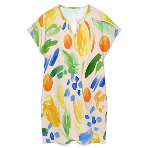 Women's Casual V-Neck Dress
