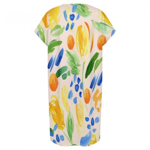 Women's Casual V-Neck Dress