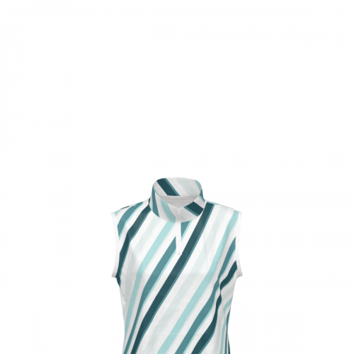 Women's Sleeveless Quarter Zip Ruffle Sports Dress
