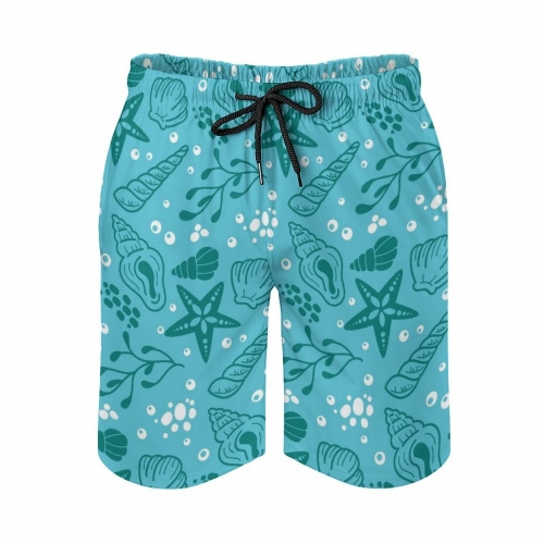All Over Print Cotton Casual Shorts for Men