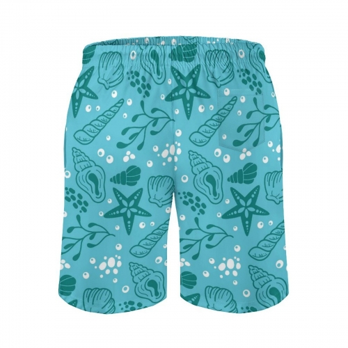 All Over Print Cotton Casual Shorts for Men