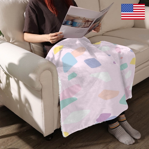 Sherpa Fleece Blanket 30" x 40" | Ships from USA