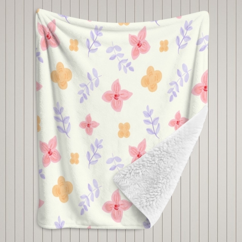 Sherpa Fleece Blanket 40" x 50" | Ships from USA