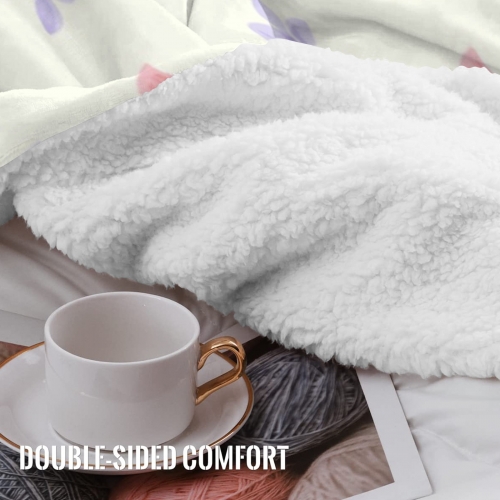 Sherpa Fleece Blanket 40" x 50" | Ships from USA