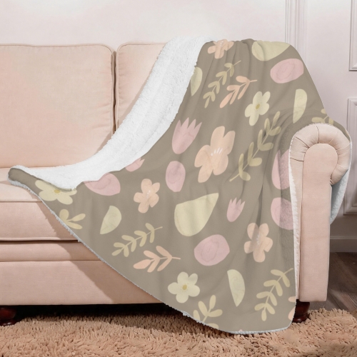 Sherpa Fleece Blanket 50" x 60" | Ships from USA