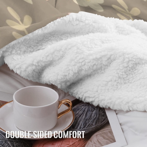Sherpa Fleece Blanket 50" x 60" | Ships from USA